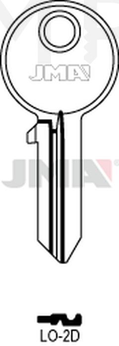 JMA LO-2D Cilindričan ključ (Silca CS16 / Errebi LOG4D)