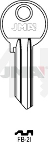 JMA FB-2I Cilindričan ključ (Silca FB15R / Errebi F30R)
