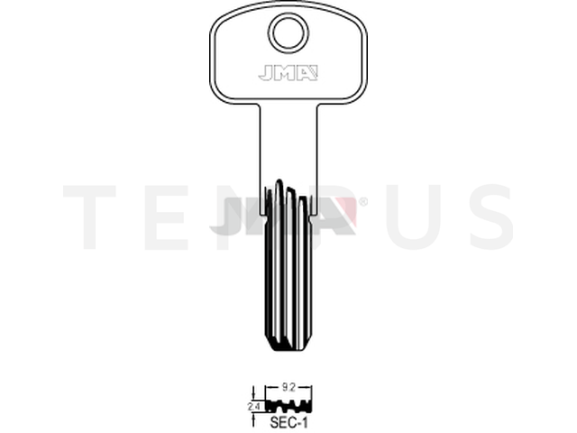SEC-1 Specijalan ključ (Silca SCM1R / Errebi SEM6) 13666