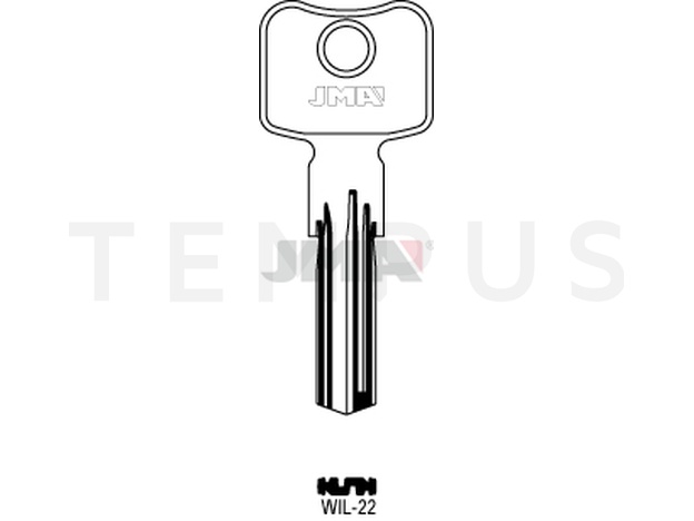 Jma WIL-22 Specijalan ključ (Silca WK95, WK70 / Errebi WI100) 14081