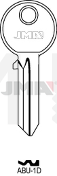 JMA ABU-1D Cilindričan ključ (Silca AB8 / Errebi AU6 )