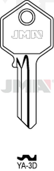 JMA YA-3D Cilindričan ključ (Silca YA7 / Errebi YI5PD)
