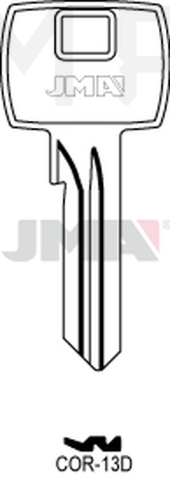 JMA COR-13D Cilindričan ključ (Silca CB30 / Errebi CO22)