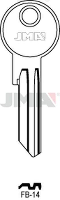 JMA FB-14 Cilindričan ključ (Silca FB16RX / Errebi F24RL)