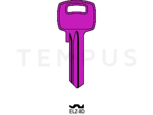 ELZ-8D LILA Cilindričan ključ (Silca EL1C / Errebi EZ10) 14280