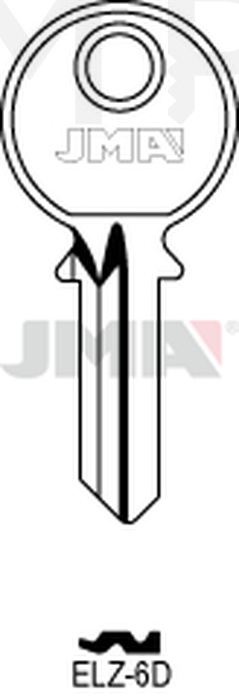 JMA ELZ-6D Cilindričan ključ (Silca EL3 / Errebi EZ4PD)
