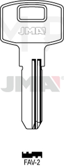 JMA FAV-2 Specijalan ključ (Silca FVR1 / Errebi FAV2)