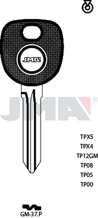 JMA TP00GM-37.P (Silca B111-PT / Errebi T00GM36P)