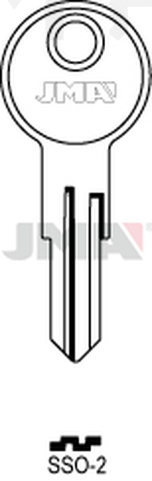 JMA SSO-2 Cilindričan ključ (Silca ED4, SSO2, IEH1 / Errebi SSO2)