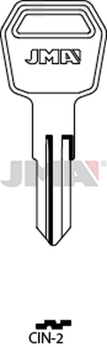 JMA CIN-2 Cilindričan ključ (Silca RC6 / Errebi CN11)