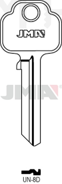 JMA UN-8D Cilindričan ključ (Silca UNI32 / Errebi UN25D)