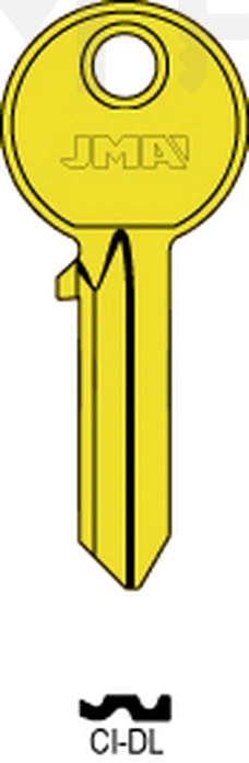 JMA CI-DL ORO Cilindričan ključ (Silca CS206, AB1, CS206 / Errebi C5D,AU5D, C5D)