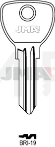 JMA BRI-19 Cilindričan ključ (Silca BD9R / Errebi BD11R)