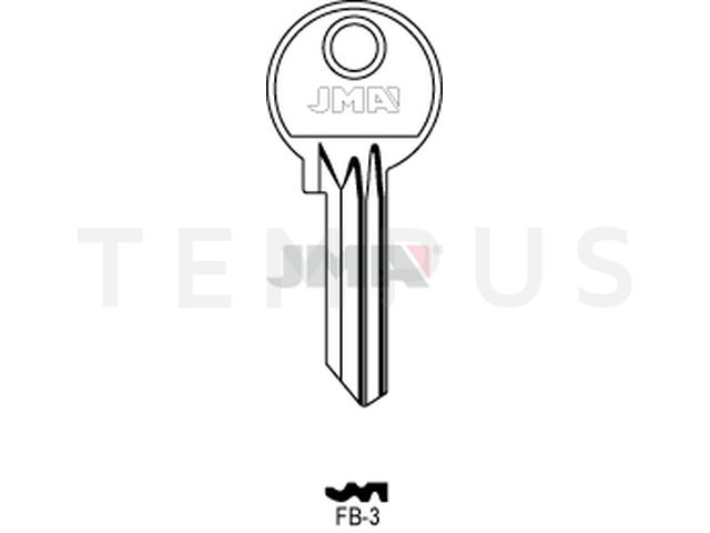 FB-3 Cilindričan ključ (Silca FB7R / Errebi F25R) 13006