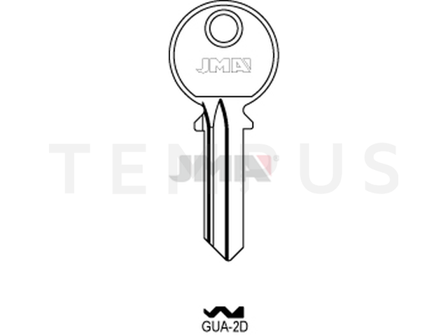 GUA-2D Cilindričan ključ (Silca FB23 / Errebi GUA2) 13158