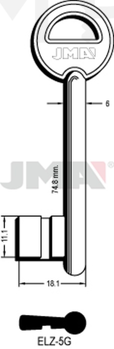 JMA ELZ-5G Kasa ključ (Errebi 65EZ5)