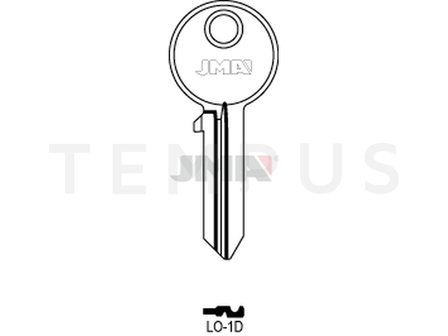 LO-1D Cilindričan ključ (Silca CS18 / Errebi LOG5D) 13410