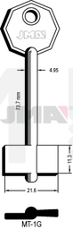 JMA MT-1G Kasa ključ (Silca MTF, MT / Errebi 1MO12, 1MO3)