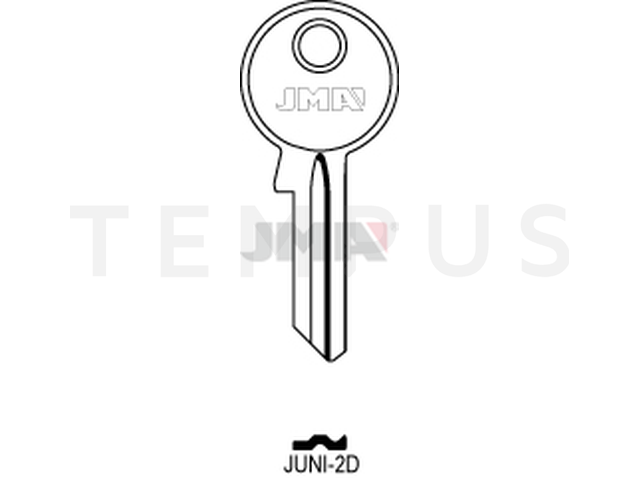 JUNI-2D Cilindričan ključ (Silca JU2 / Errebi JN5) 13281