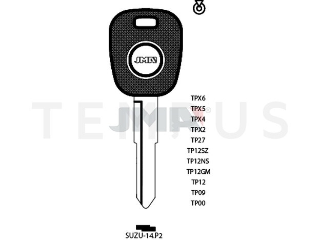 TP00SUZU-14.P2 (Silca HU133RTE / Errebi T00SZ15P) 13924