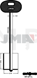 JMA MT-6.PG1 Kasa ključ (Silca MTNBP / Errebi 2MO8P165)