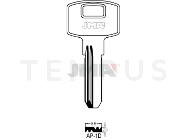 AP-1D Specijalan ključ (Silca APK2R / Errebi APE2) 12543