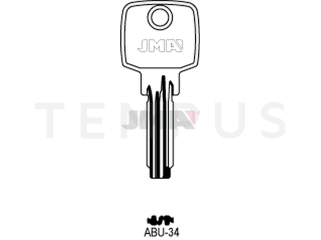 ABU-34 Specijalan ključ (Silca AB62 / Errebi AU72) 12476