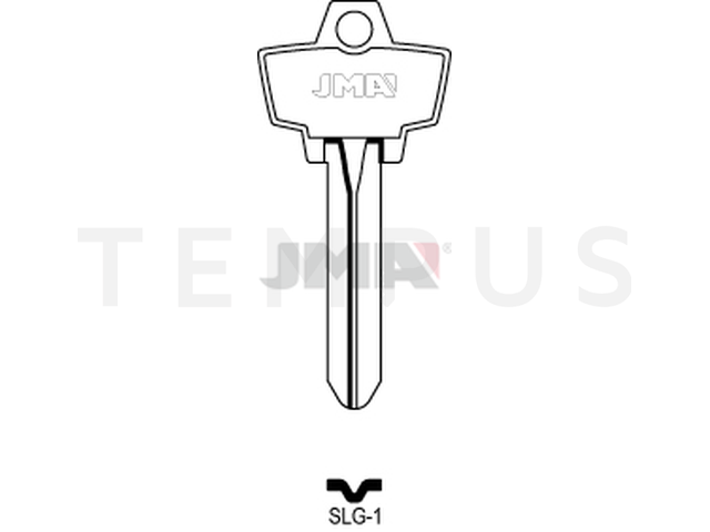 SLG-1 Cilindričan ključ (Silca SH1 / Errebi SH7) 13705