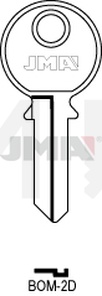 JMA BOM-2D Cilindričan ključ (Silca BO2 / Errebi BOM1)