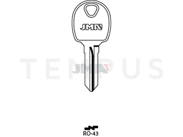 RO-43 Cilindričan ključ (Silca RO84 / Errebi R37) 14922