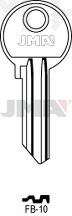 JMA FB-10 Cilindričan ključ (Silca FB18R / Errebi F27R)