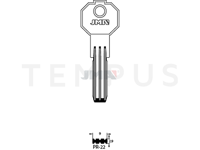 PR-22 Specijalan ključ (Silca PF20 / Errebi P15) 13604