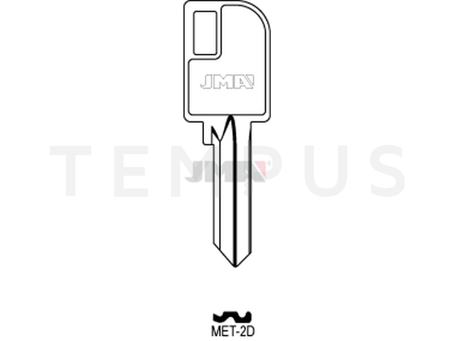 MET-2D Cilindričan ključ (Silca MX1 / Errebi MTL5D) 13488