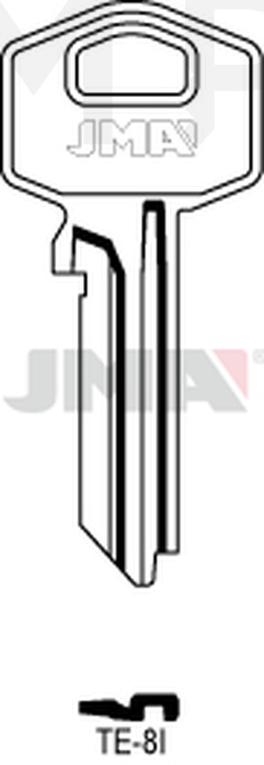 JMA TE-8I Cilindričan ključ (Silca TE2 / Errebi TS7R, TS9R)