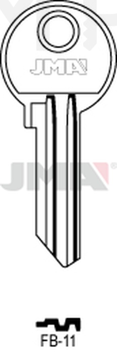 JMA FB-11 Cilindričan ključ (Silca FB19R / Errebi F26R)