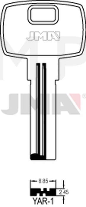 JMA YAR-1 Specijalan ključ (Silca YD6R / Errebi YR1R)