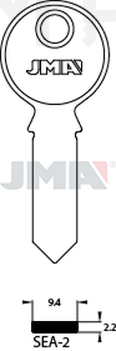 JMA SEA-2 Specijalan ključ (Silca SEB2 / Errebi SE2)
