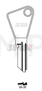 JMA VA-36 Cilindričan ključ (Silca VAC87 / Errebi VC51, VC58, VCPP)