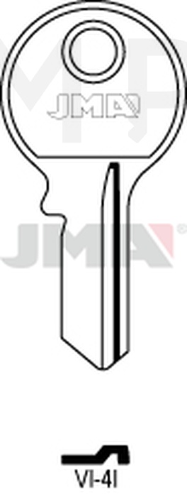 JMA VI-4I Cilindričan ključ (Silca VI082 / Errebi V4RD)