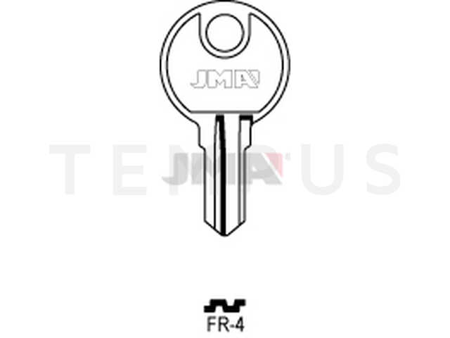 FR-4 Cilindričan ključ (Silca FRT7 / Errebi FRT2) 14695