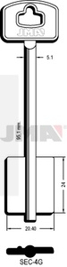 JMA SEC-4G Kasa ključ (Silca 5SCM14 / Errebi 2SEM11)