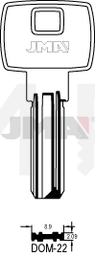 JMA DOM-22 Specijalan ključ (Silca DM118, DM120 / Errebi DM82, DM82L)