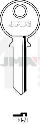 JMA TRI-7I Cilindričan ključ (Silca TL1R / Errebi TR1)
