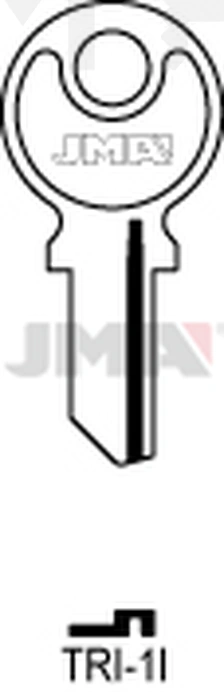 JMA TRI-1I Cilindričan ključ (Silca TL12 / Errebi TR12)