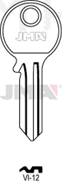 JMA VI-12 Cilindričan ključ (Silca VI1R / Errebi VS4R)