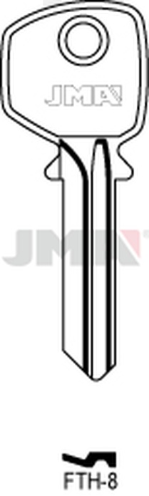 JMA FTH-8 Cilindričan ključ (Silca FH9 / Errebi FT9)