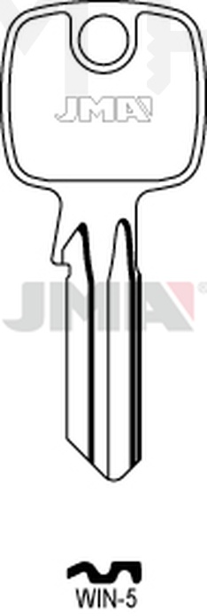 JMA WIN-5 Cilindričan ključ (Silca TO30R, TO114RX / Errebi TK5S,TK7R)
