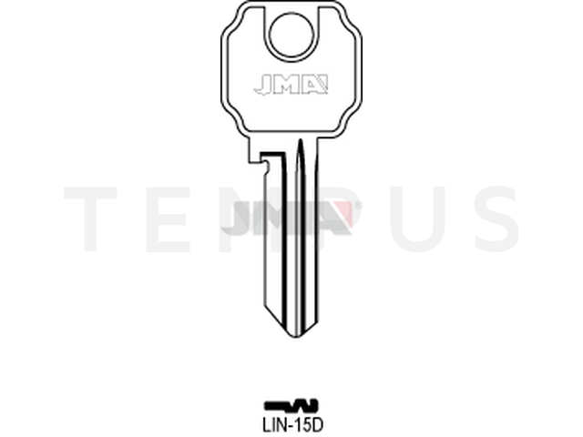 LIN-15D Cilindričan ključ (Silca LC11 / Errebi LI8) 14515