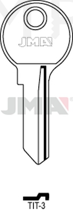 JMA TIT-3 Cilindričan ključ (Silca TN1 / Errebi TT5V)