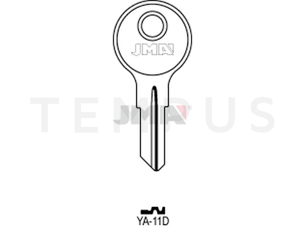 YA-11D Cilindričan ključ (Silca YA4 / Errebi YD8) 14088